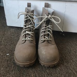 Tan Combat Boots